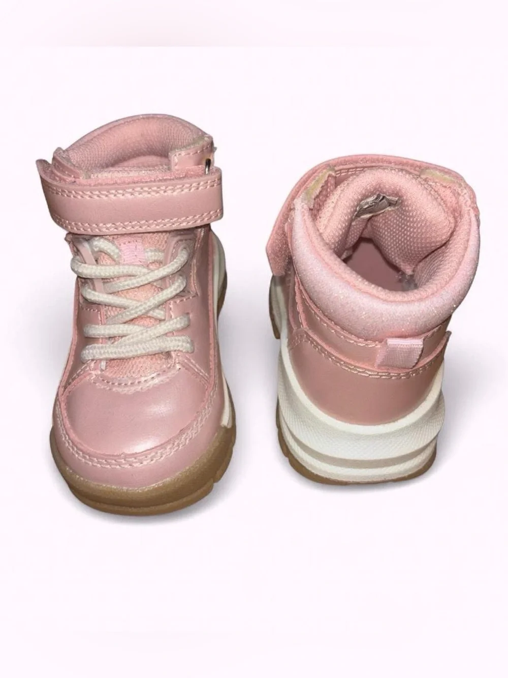 OshKosh B'gosh Pink Metallic Kids High-Top Boots
